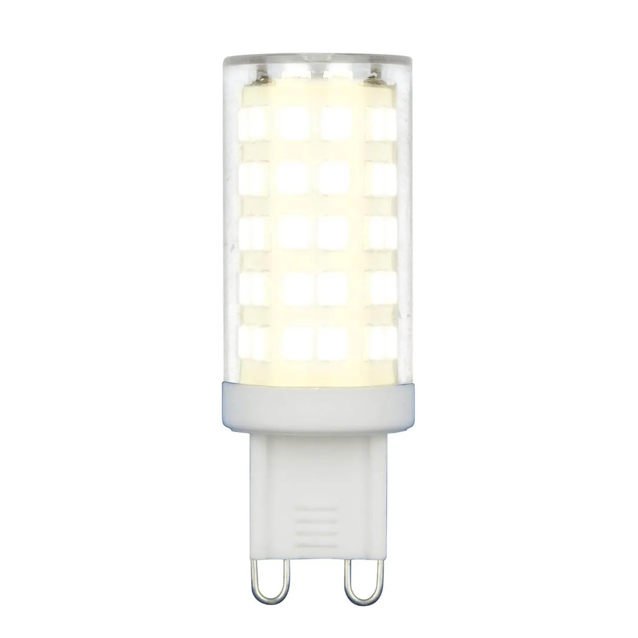 Лампа светодиодная Uniel G9 9W 3000K прозрачная LED-JCD-9W/3000K/G9/CL GLZ09TR UL-00006488