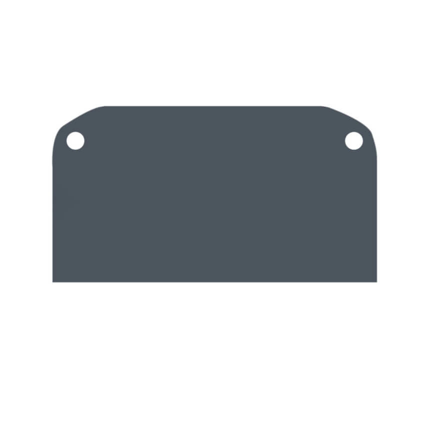 Торцевая заглушка для профиля TR3050-AL Denkirs Solid Light TR3052-AL