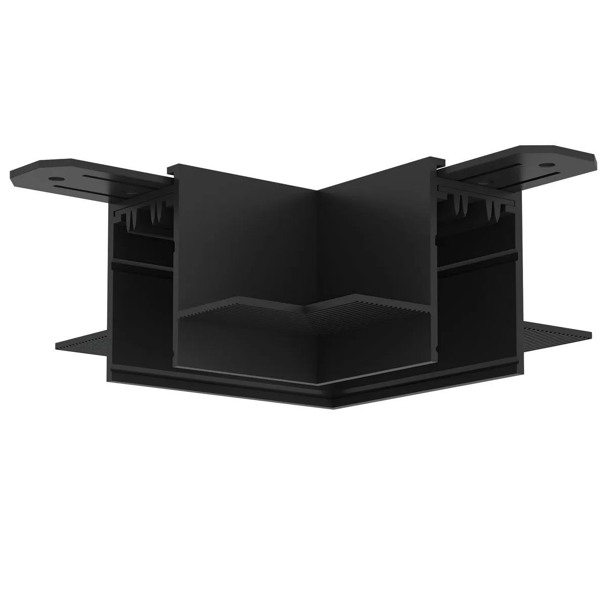 Коннектор L-образный потолок-потолок Denkirs Smart Hide TR2112-BK