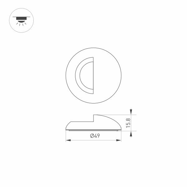 Накладка Arlight ART-Deck-Cap-Lid-R50 035757 изображение 2 Накладка Arlight ART-Deck-Cap-Lid-R50 035757 Фото № 2