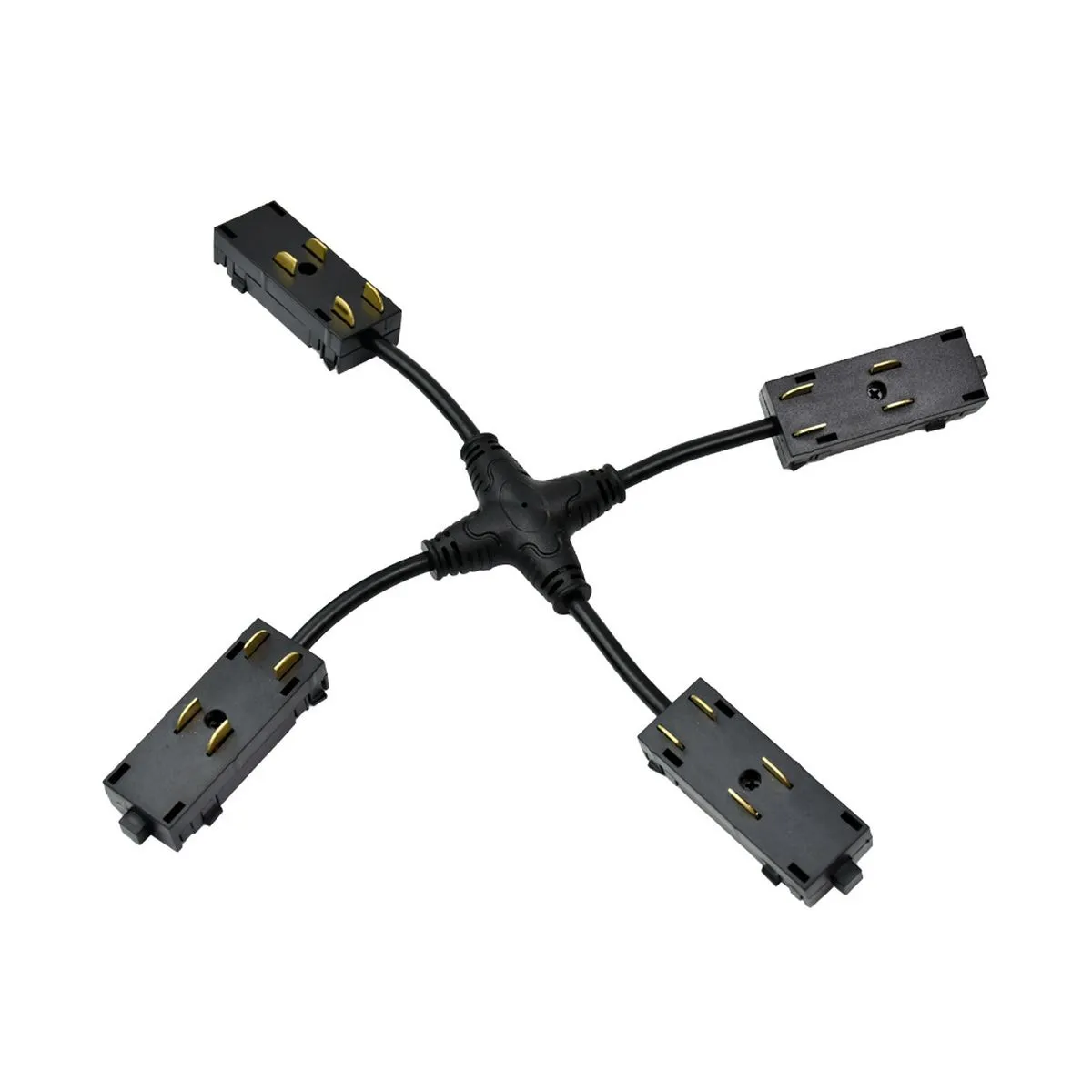 Коннектор X-образный гибкий Denkirs Smart Hide TR2116-BK