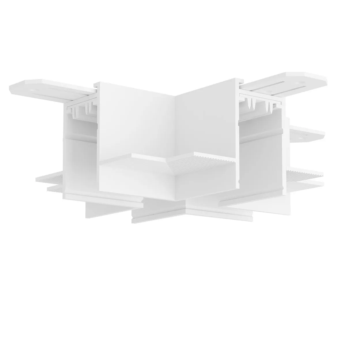 Коннектор X-образный Denkirs Smart Hide TR2114-WH