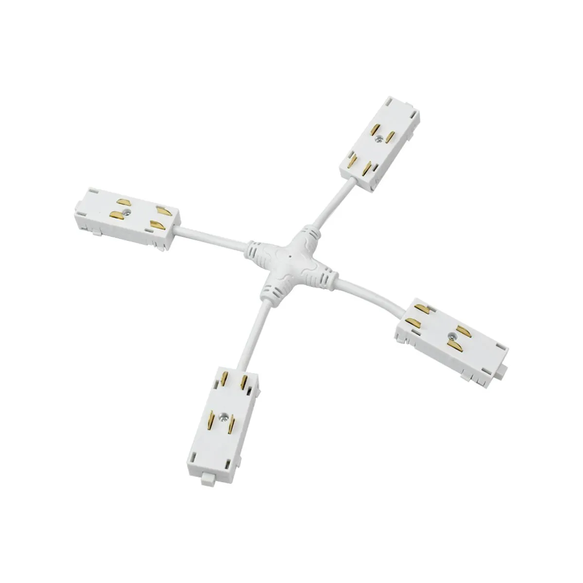 Коннектор X-образный гибкий Denkirs Smart Hide TR2116-WH