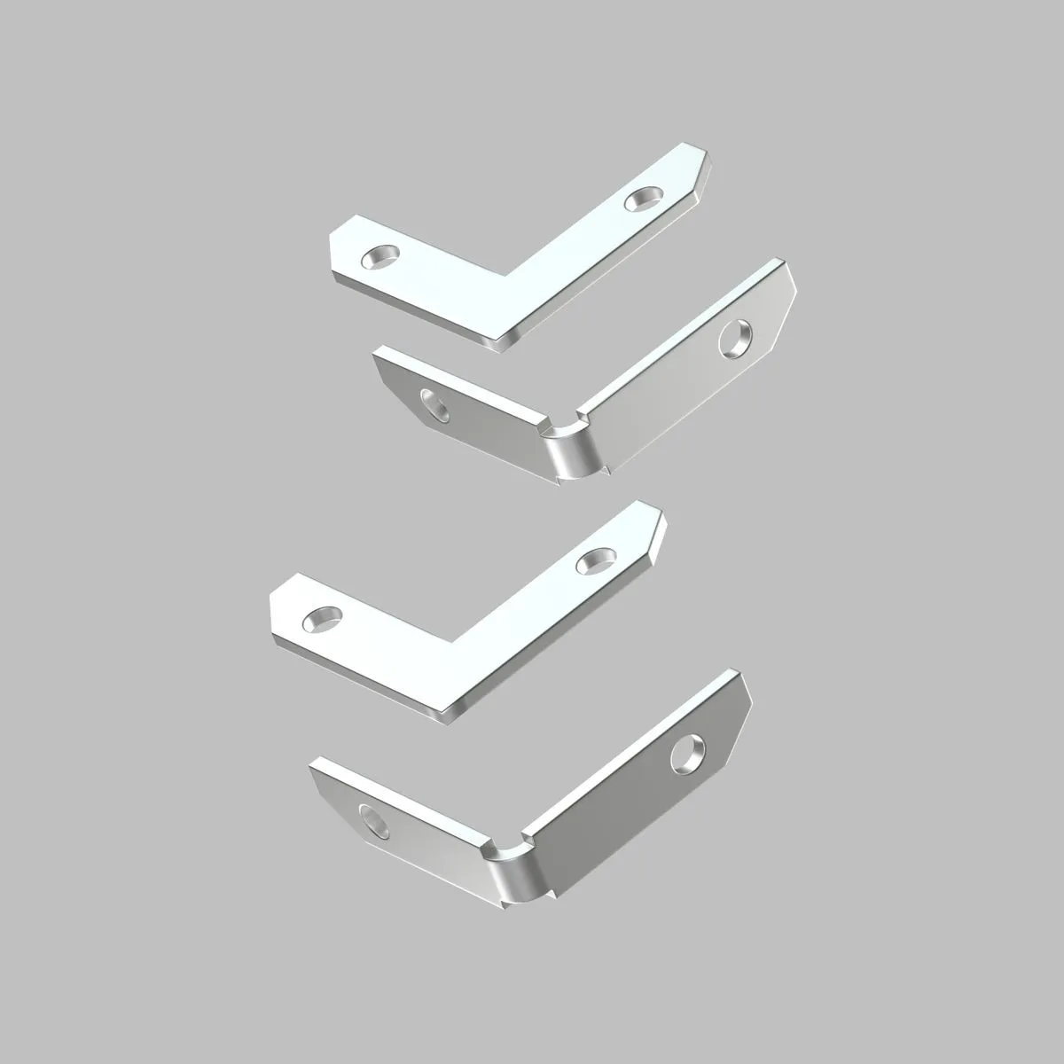 Комплект угловых соединителей шинопровода Denkirs Smart One (4 шт.) TR2027-AL