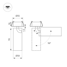 Встраиваемый светодиодный спот Arlight SP-Gabi-Built-Flap-R50-9W Day4000 049929 1