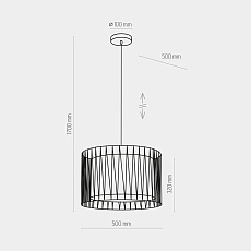 Подвесной светильник TK Lighting 1655 Harmony Black 2