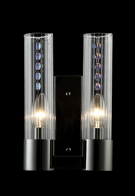 Бра Crystal Lux OTONO AP2 BLACK CHROMIUM/TRANSPARENTE Фото № 4