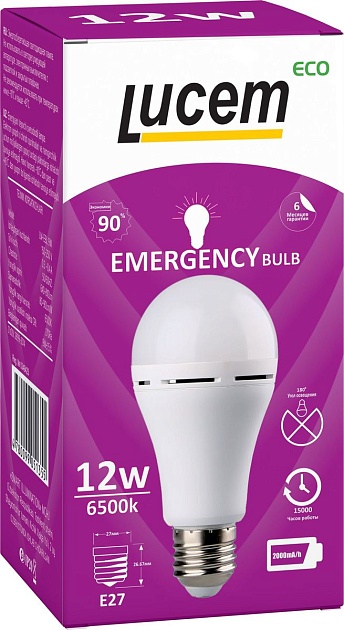 Лампа светодиодная Lucem E27 12W 6500K матовая FLEBL122765L Фото № 2