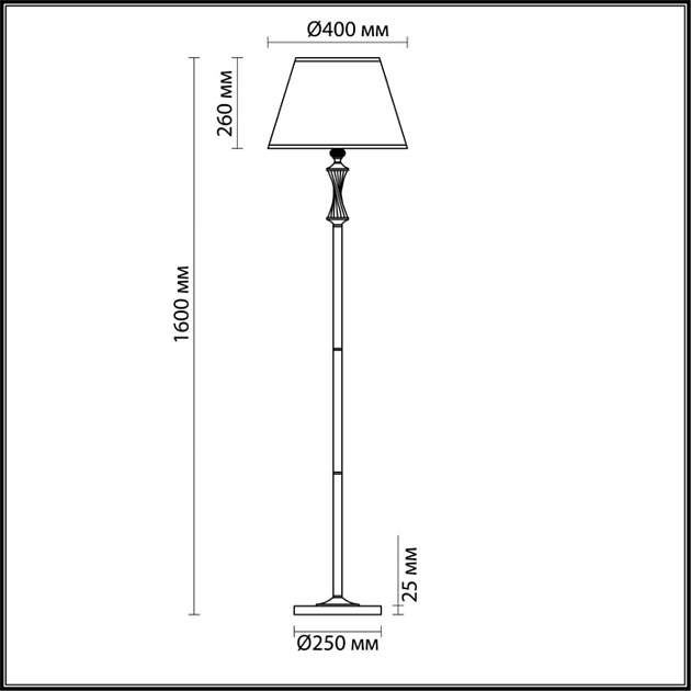 Торшер Lumion Classi Kimberly 4408/1F Фото № 5