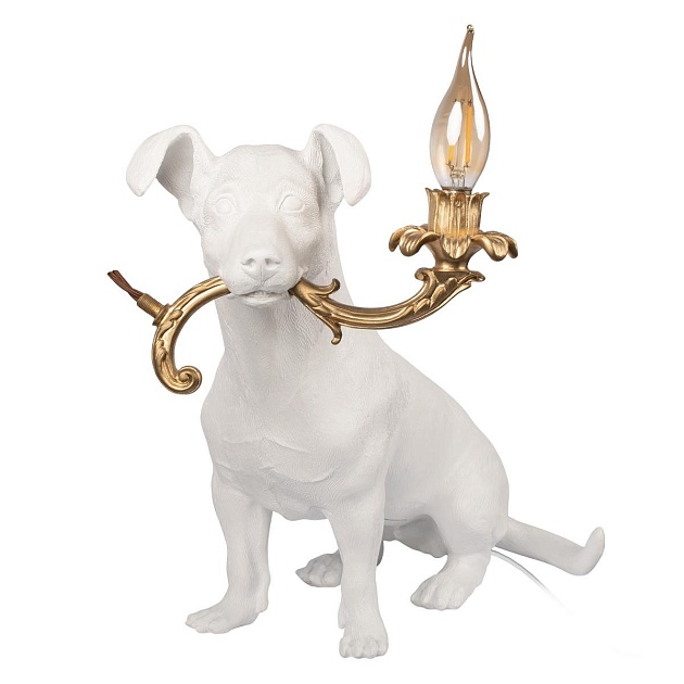 Настольная лампа Loft IT Dog 10312 White Фото № 1
