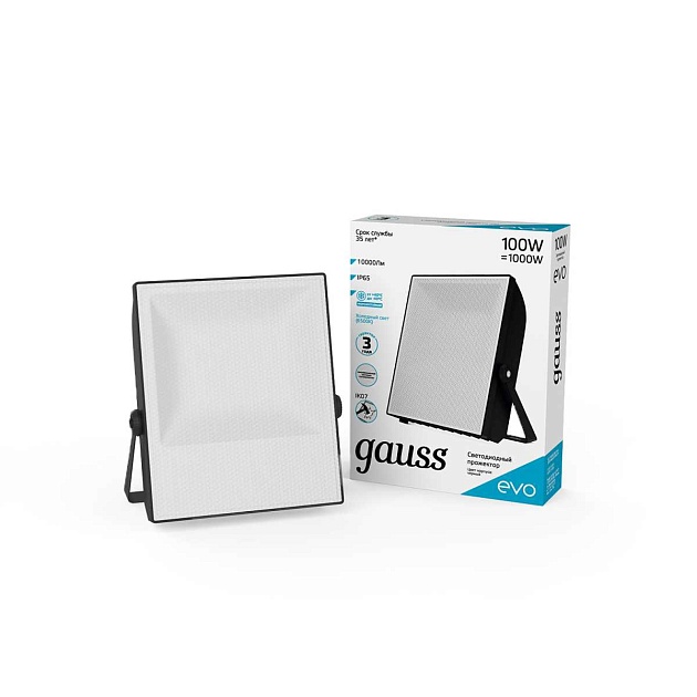 Прожектор светодиодный Gauss Evo 100W 6500К 687511100 Фото № 5