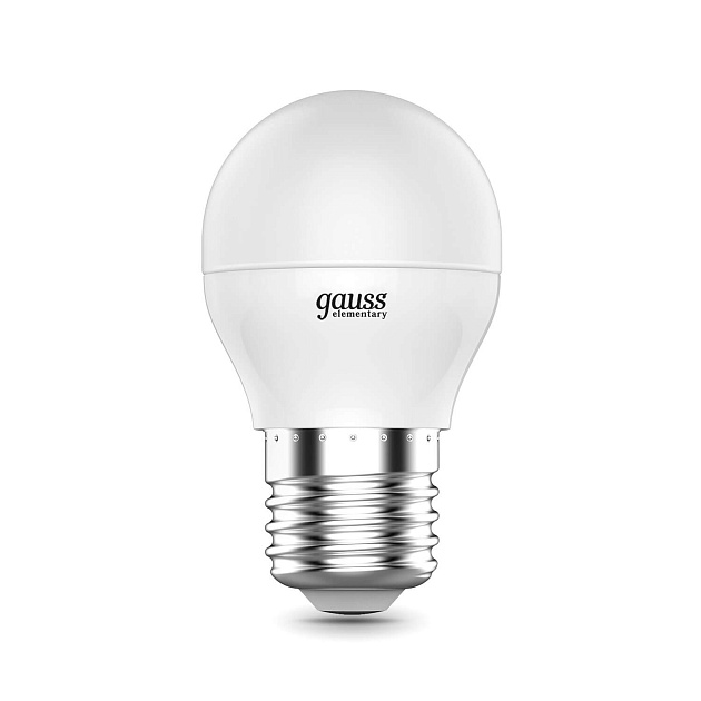 Лампа светодиодная Gauss E27 6W 4100K матовая 53226 Фото № 3