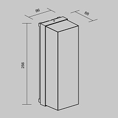 Уличный настенный светильник Maytoni Conf O450WL-01GF 1