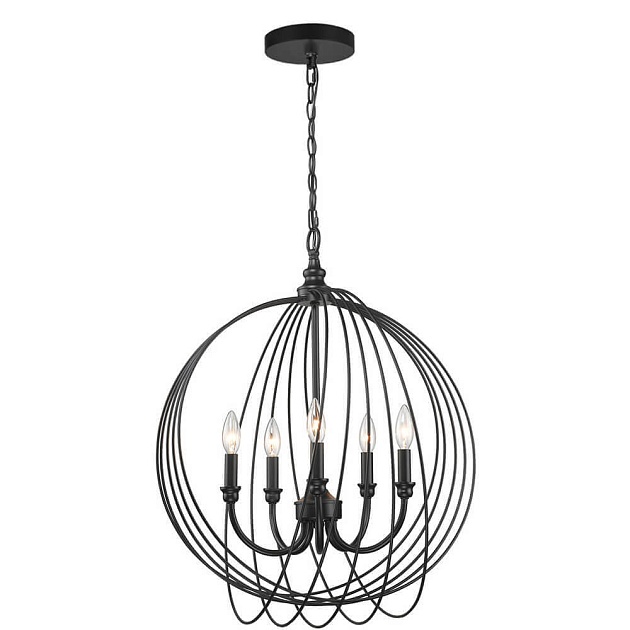 Подвесная люстра Toplight Dina TL1185H-05BK Фото № 1