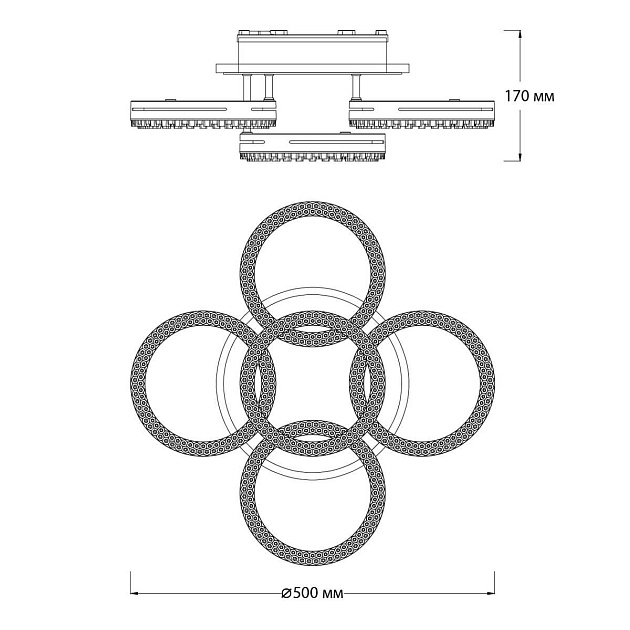 Потолочная светодиодная люстра Escada Albus 10276/5LED APP Фото № 2