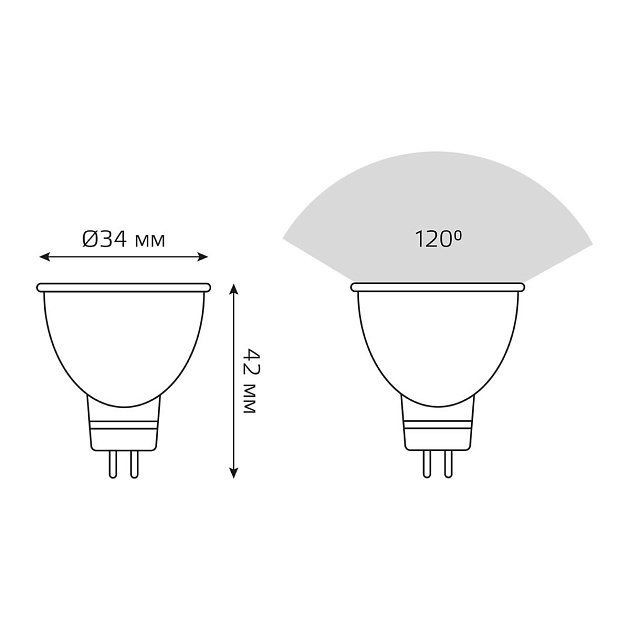 Лампа светодиодная Gauss GU4 3W 4100K матовая 132517203 Фото № 2