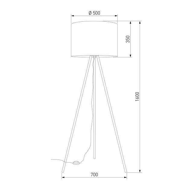 Торшер TK Lighting 6637 Umberto Фото № 2