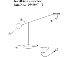 Настольная лампа Kink Light Некси 09440-T,19(3000K) 1