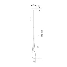 Подвесной светильник Eurosvet Folio 50224/1 янтарный 2