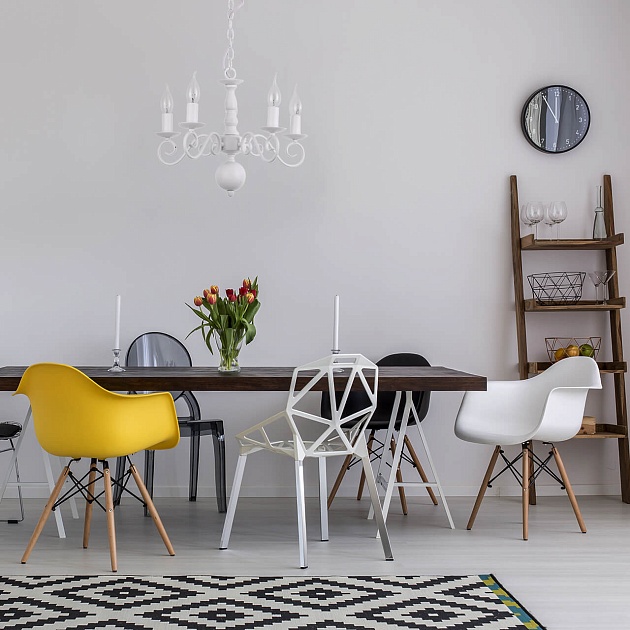 Подвесная люстра Arte Lamp A1129LM-5WH Фото № 6