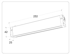 Трековый светодиодный светильник Ambrella Light Track System Magnetic 220V GL1261 2