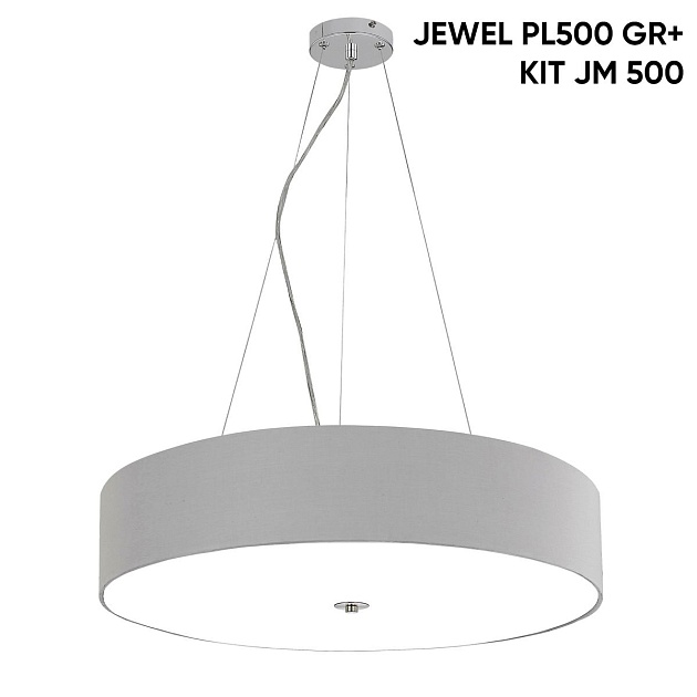 Потолочный светильник Crystal Lux Jewel PL500 Gray Фото № 3