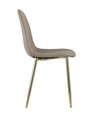 Кухонный стул Stool Group Валенсия экокожа коричневая золотые ножки DC-93025E PU brown 3