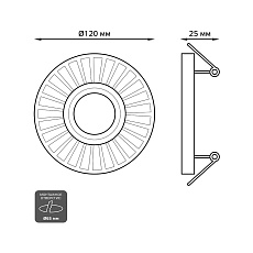 Встраиваемый светильник Gauss Backlight BL137 4
