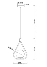 Подвесной светильник Arte Lamp Matisse A7764SP-1BK 1