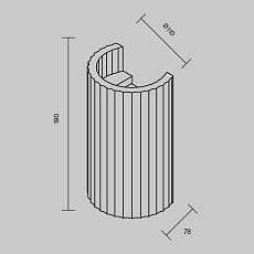 Бра Maytoni Technical C124WL-GU10-02-W 1