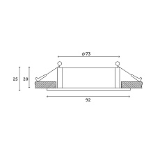 Встраиваемый светильник Hesby Lighting Hesby Breeze IP20,50Вт, GU10, белый HSBL_0099 5