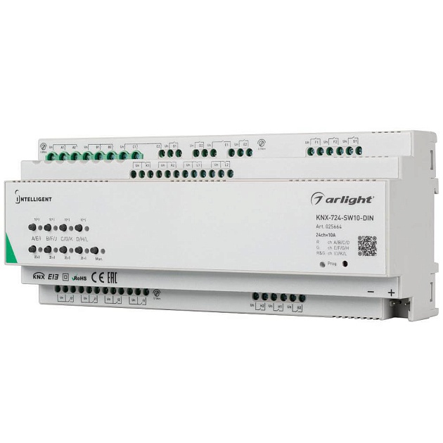 Релейный модуль Arlight KNX-724-SW10-DIN 025664 изображение 1 Релейный модуль Arlight KNX-724-SW10-DIN 025664 Фото № 1
