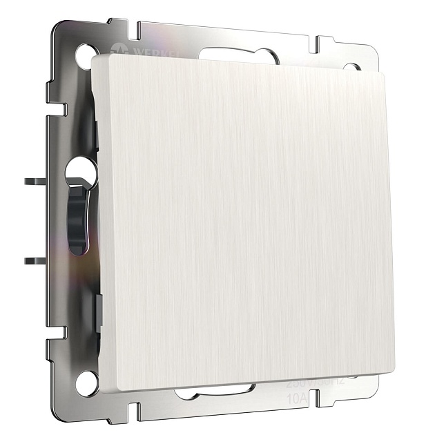 Выключатель одноклавишный Werkel перламутровый рифленый W1110013 4690389160783 Фото № 1