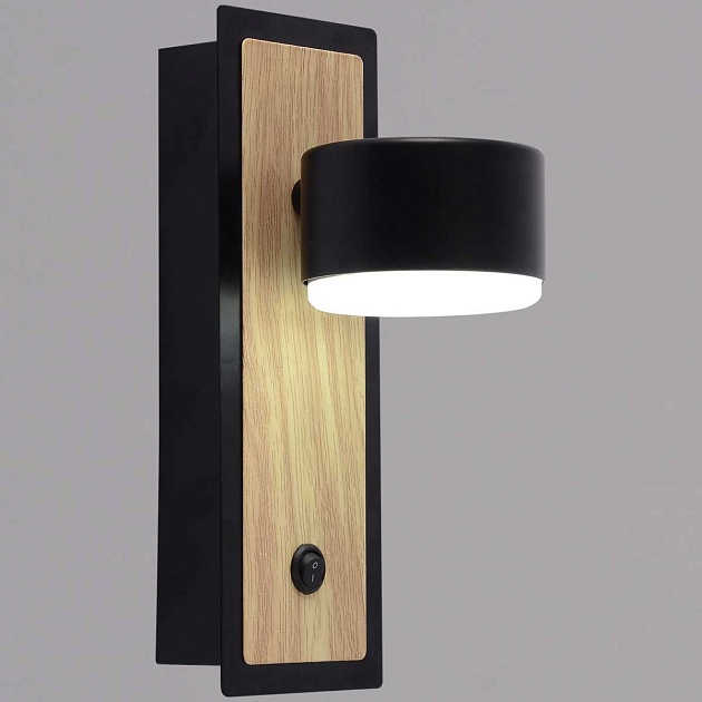 Бра Reluce 12540-0.2-01 BK+WOOD изображение 1 Бра Reluce 12540-0.2-01 BK+WOOD Фото № 1