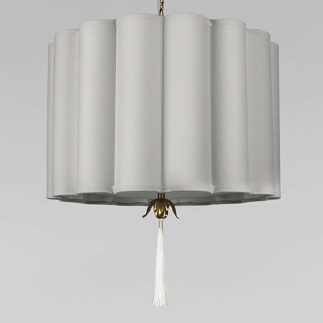 Подвесная люстра Loft IT Mellow 10306P Grey linen Фото № 4