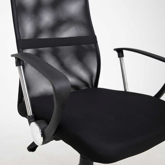 Офисное кресло AksHome Gamma черный + черный, сетка + ткань 84768 Фото № 8