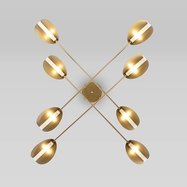 Потолочная люстра Eurosvet Grazia 70148/8 золото изображение 5 Потолочная люстра Eurosvet Grazia 70148/8 золото Фото № 5