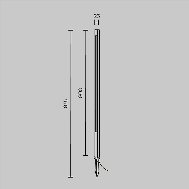 Ландшафтный светодиодный светильник Maytoni Pole O440FL-L12GF3K Фото № 2