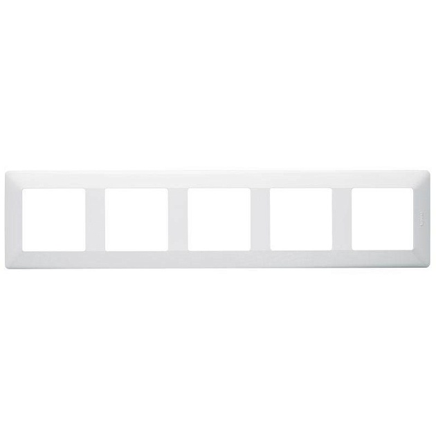 Рамка 5-постовая Legrand Valena Life белая 754005 Фото № 1