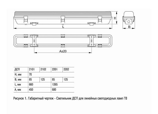 Потолочный светильник IEK ДСП LDSP0-2101-2X060-K01 Фото № 2
