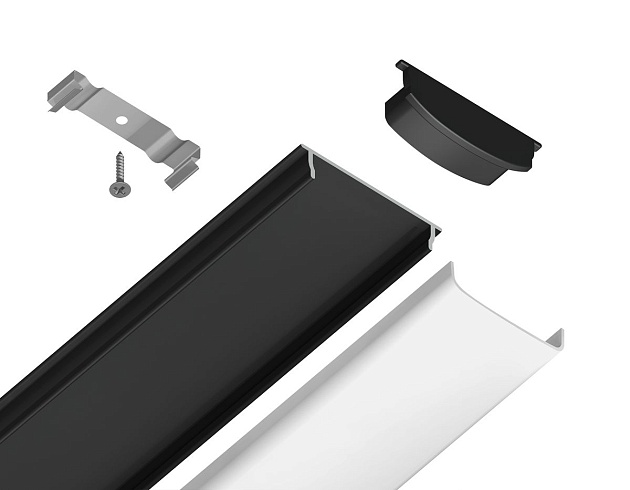 Профиль с рассеивателем Ambrella Illumination GP1600BK Фото № 8