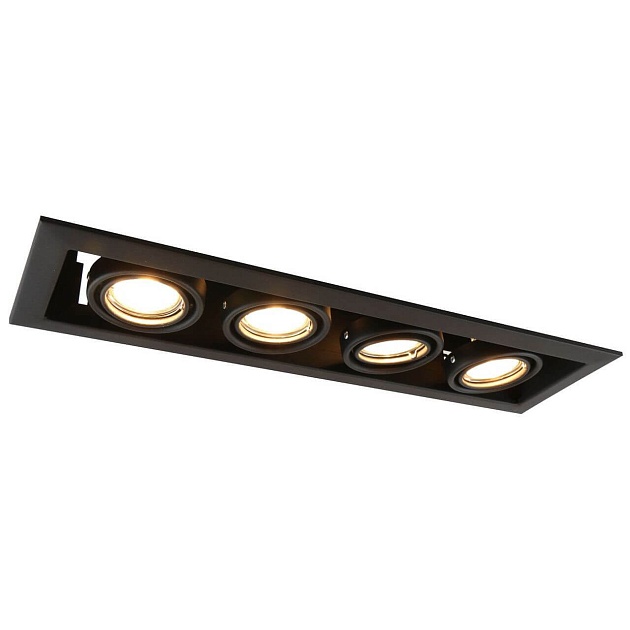 Встраиваемый светильник Arte Lamp Cardani Piccolo A5941PL-4BK Фото № 1
