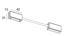 Коннектор гибкий Italline Fantom IT010-4012 black 1