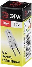 Лампа галогенная ЭРА G4 10W 2700K прозрачная G4-JC-10W-12V C0027367 2