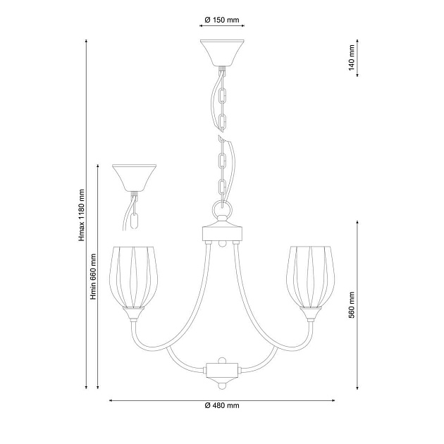 Подвесная люстра Lucia Tucci Madrid 116.5 Фото № 2