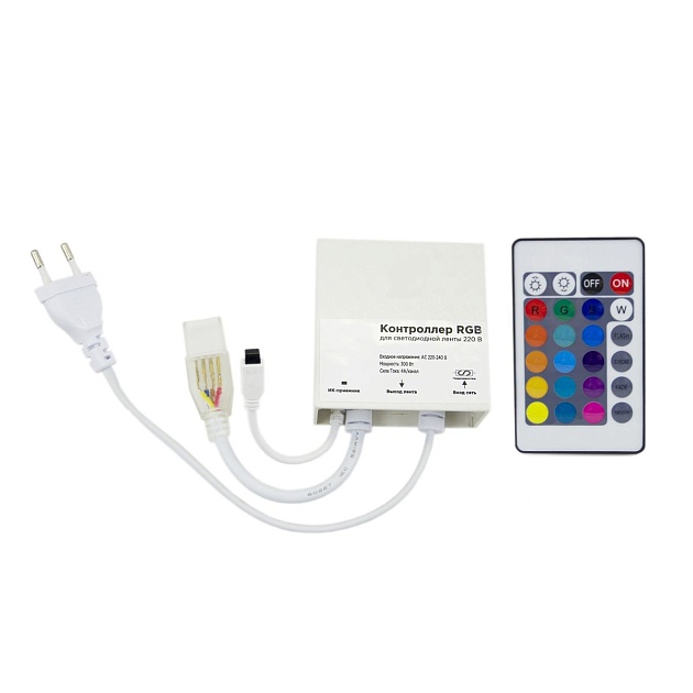 Контроллер RGB OGM с пультом 220V C4-13 Фото № 1