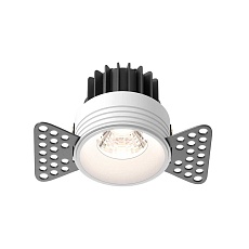 Встраиваемый светодиодный светильник Maytoni Round DL058-7W4K-TRS-W