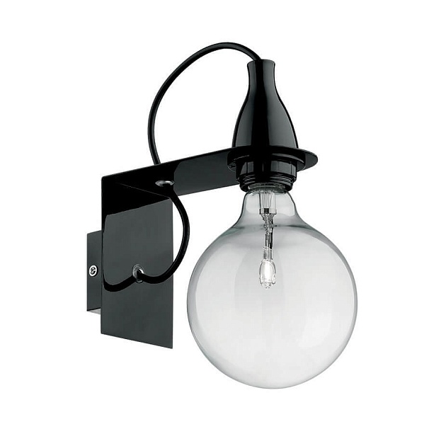 Бра Ideal Lux Minimal AP1 Nero 045214 Фото № 1