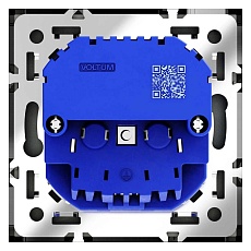 Розетка встраиваемая Voltum S70 с заземлением и защитными шторками, 16А, с USB, A+A, (титан) VLS040406 3