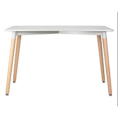 Стол обеденный DOBRIN SERRA WIDE (ножки светлый бук, столешница светло-серая) 04-TD-LMZL SERRA WIDE 2